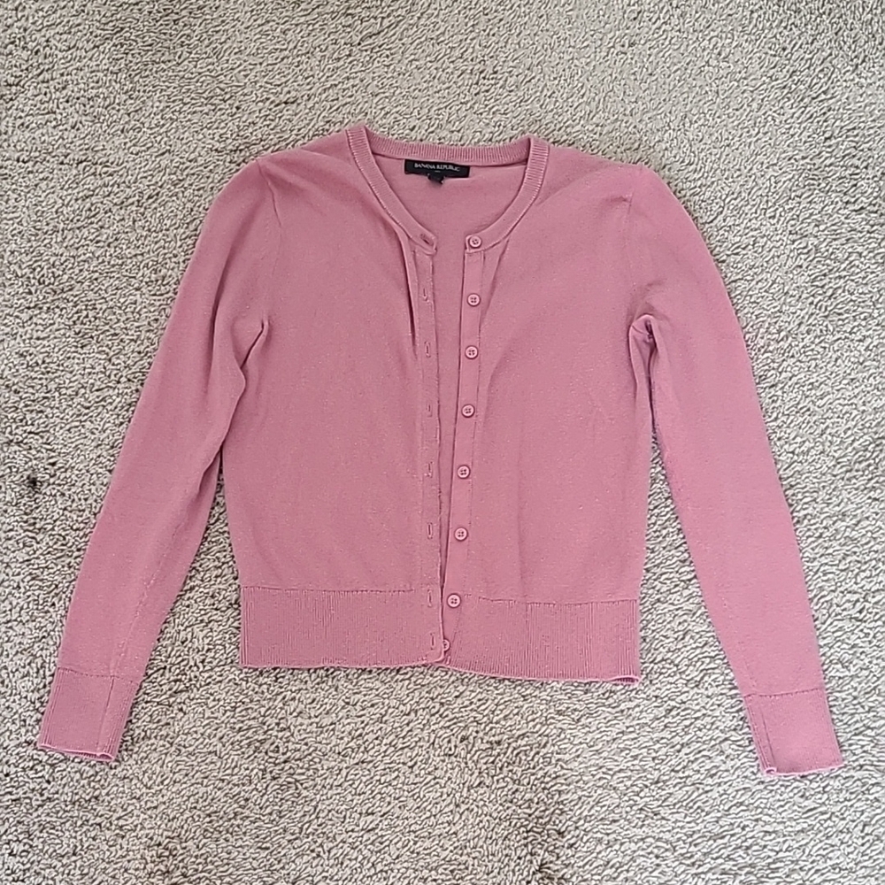 Banana Republic Pink Cardigan